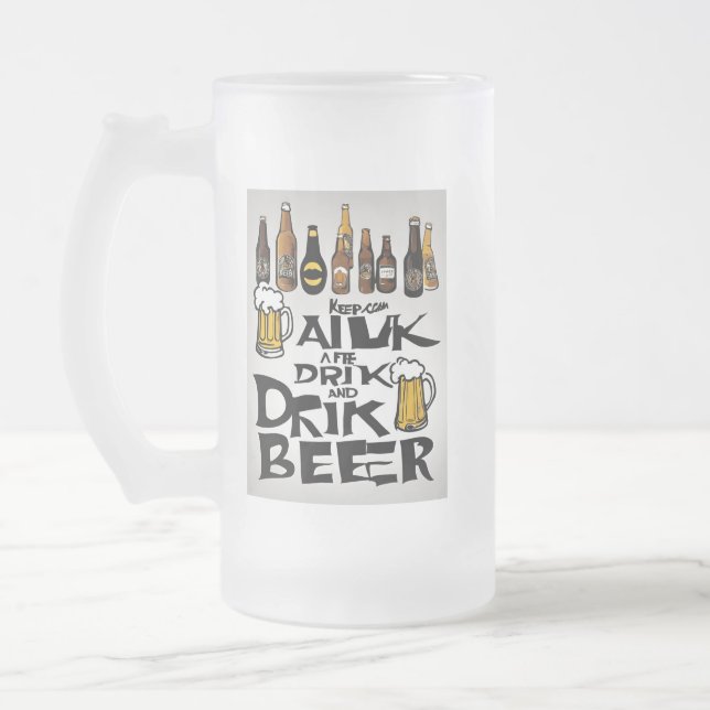 Bier-Angebote Mattglas Bierglas (Links)