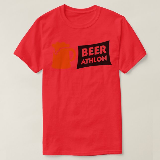 BIER ATHLON - Bier-Marathon T-Shirt (Design vorne)