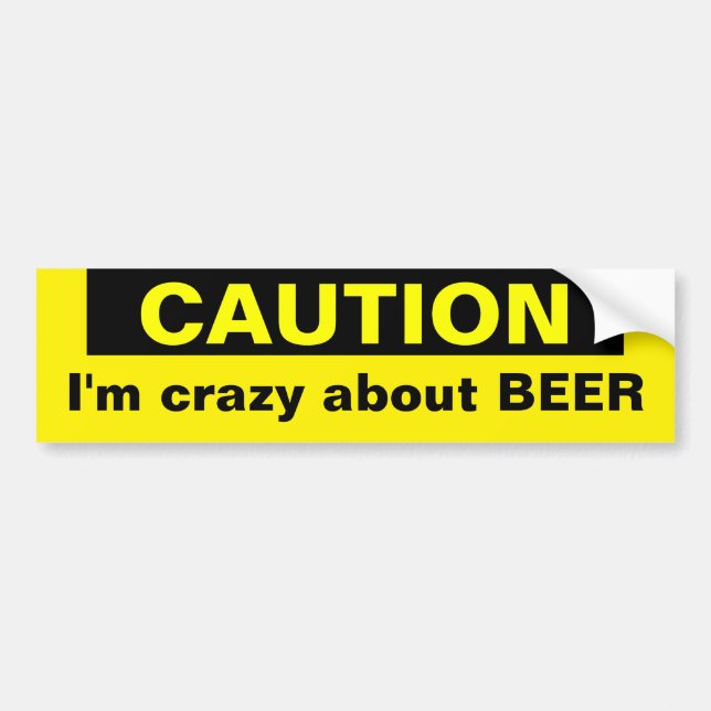Bier Autoaufkleber (Vorne)