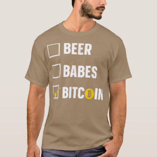 Bier Babes Bitcoin BTC T-Shirt
