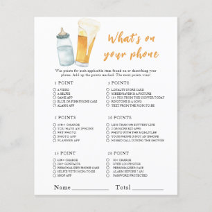Bier Baby Dusche - Was ist auf Ihrem Handy?