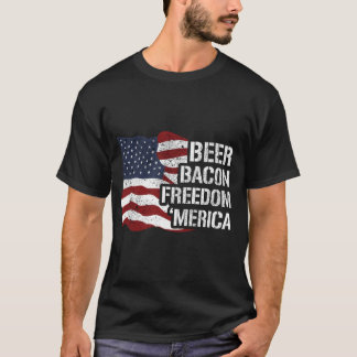 Bier, Bacon, Freedom America T-Shirt