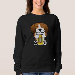 Bier Basset Hound Dog Sweatshirt
