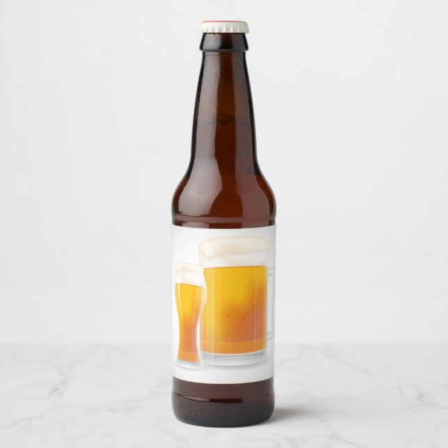 Bier Bierflaschenetikett (Vorderseite)
