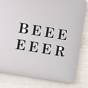 Bier, Bierliebhaber Design Aufkleber