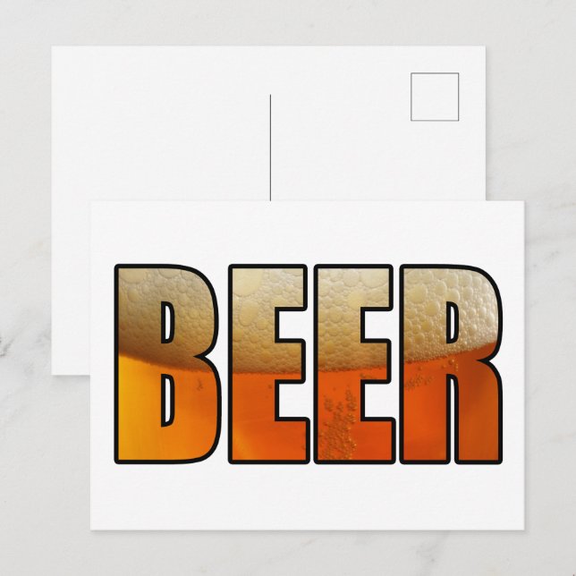 Bier, Bierliebhaber Postkarte (Vorne/Hinten)