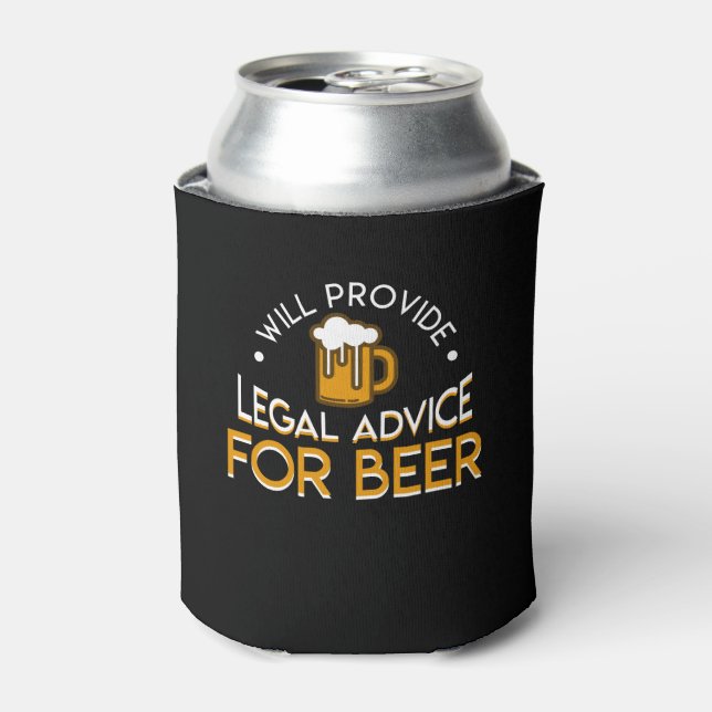 Bier bietet Rechtsberatung Dosenkühler (Kanne Vorderseite)