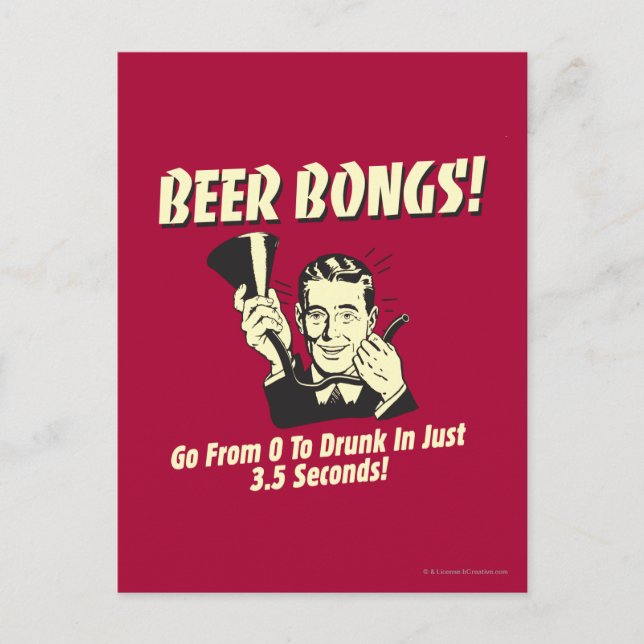Bier-Bonbons: Von 0 bis Betrunken in 3.5 Postkarte (Vorderseite)