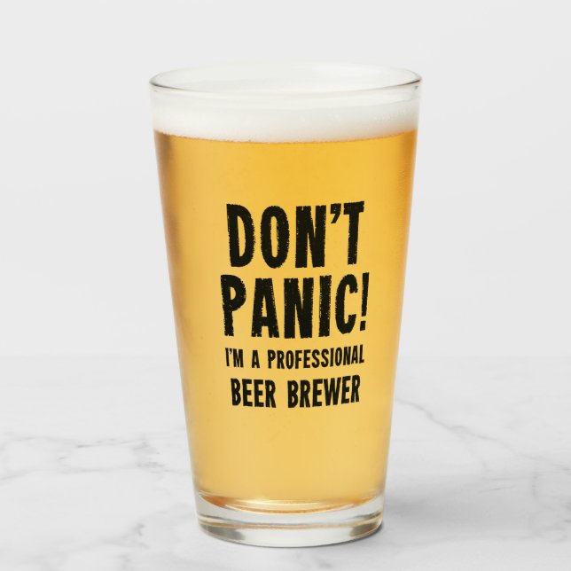 Bier Brewer Glas (Vorne (Gefüllt))