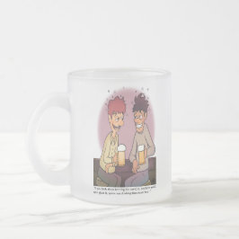 Bier Buddies Mattiertes Glas Mattglastasse