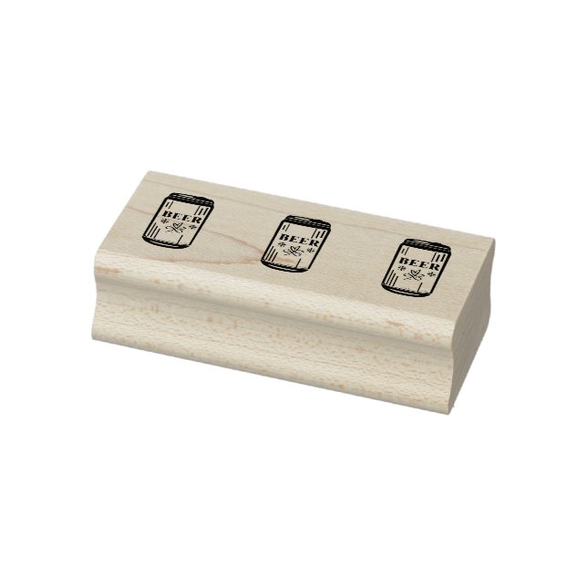 BIER CAN Triple Gummistempel (Stempel)