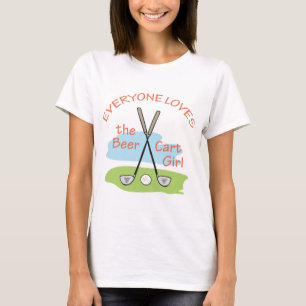 Bier-Cart-Mädchen T-Shirt