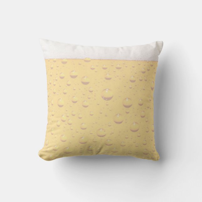 Bier Custom Throw Pillow Kissen (Vorderseite)
