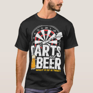 Bier Darts Player Geschenk 180 Darts Beer T-Shirt