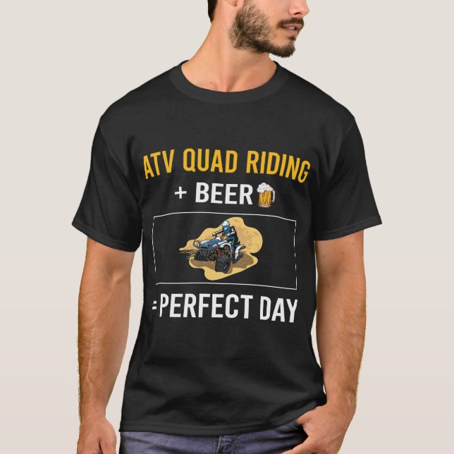 Bier Day ATV Quad Riding T-Shirt (Vorderseite)