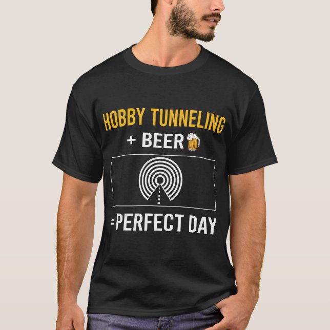 Bier Day Hobby Tunneling T-Shirt (Vorderseite)
