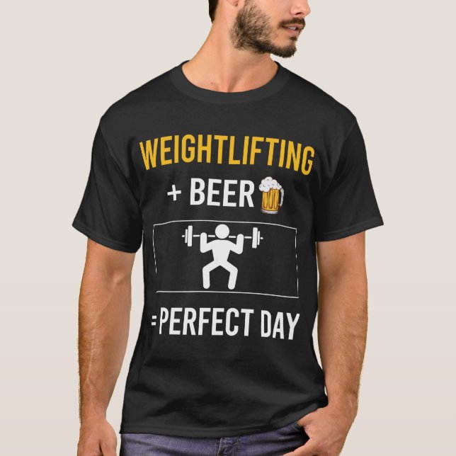 Bier Day Weightlift T-Shirt (Vorderseite)