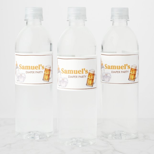 Bier Diaper Party Babydusche (Flaschen)