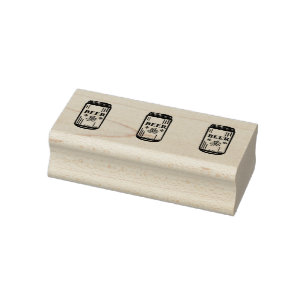 BIER-DOSE Dreiergruppe Gummistempel