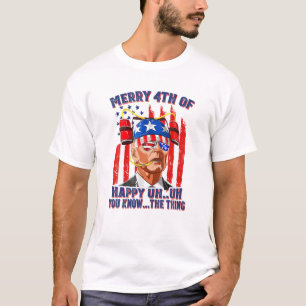 Bier Drink Biden verwirrt glücklich 4h von Ihnen w T-Shirt