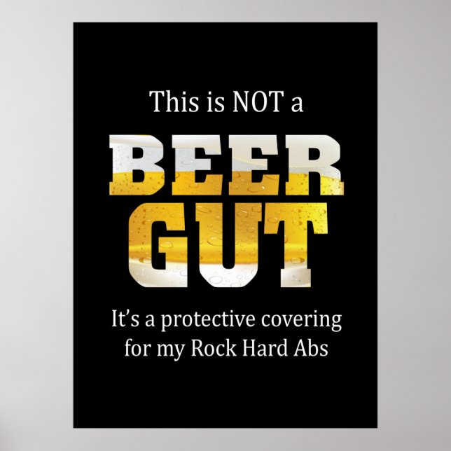 Bier Drink kein BIER GUT Geburtstag Poster (Vorne)