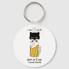 Bier Drink Kitty Key Chain Schlüsselanhänger