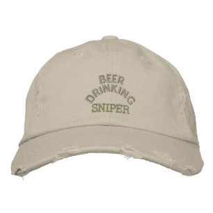 Bier Drink Sniper Hat Bestickte Baseballkappe