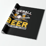 Bier Drinker Baseball Bier Spaß Geburtstag Geschenkpapier<br><div class="desc">Bier Drinker Baseball Bier Spaß Geburtstag</div>