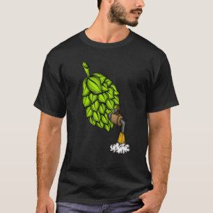 Bier Drinker Bier Hopfen mit Stechend Drink B T-Shirt