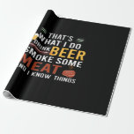 Bier Drinker Ich trinke Bier rauchen etwas Fleisch Geschenkpapier<br><div class="desc">Bier Drinker Ich trinke Bier rauchen etwas Fleisch Geburtstag</div>