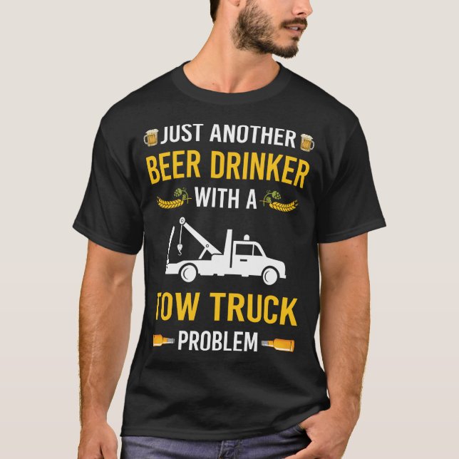 Bier Drinker Tow LKW T-Shirt (Vorderseite)