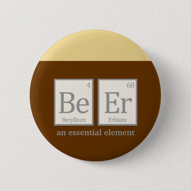 Bier, ein wesentliches Element Button (Vorderseite)