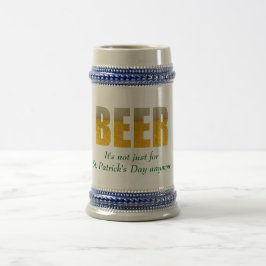 Bier - Es ist nicht mehr nur für den St. Patrick's Bierglas