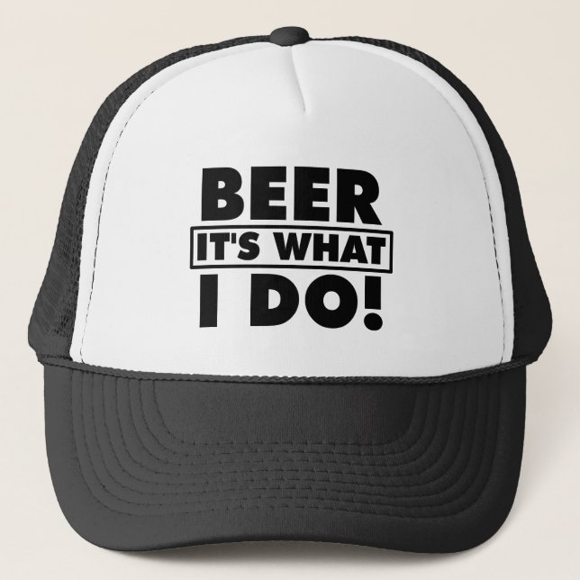 BIER ES IST, WAS ICH TUE! TRUCKERKAPPE (Vorderseite)