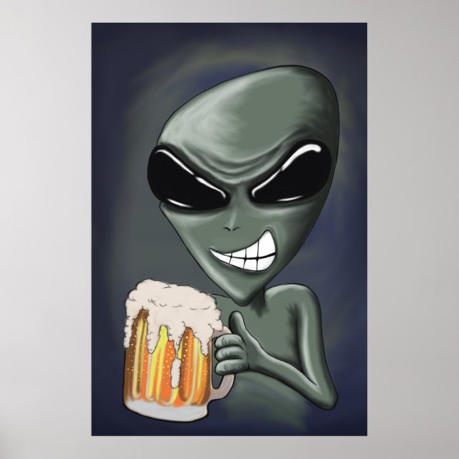 Bier Es ist, was wir trinken II Print Poster (Vorne)