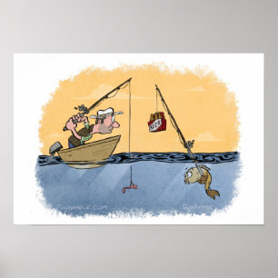 Bier-Fischen Poster