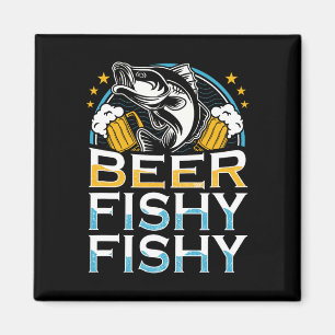 Bier Fischig Fischig Fischig Angler Fischliebhaber Magnet