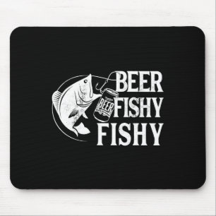 Bier Fischig Fischig Lustiges Angeln Mousepad