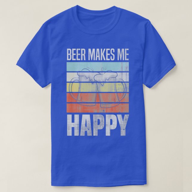 Bier freut mich T-Shirt (Design vorne)