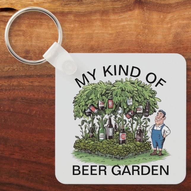 Bier Garden Schlüsselanhänger (Vorderseite)