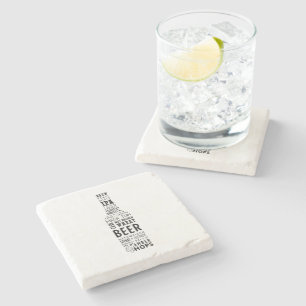 Bier geformt steinuntersetzer