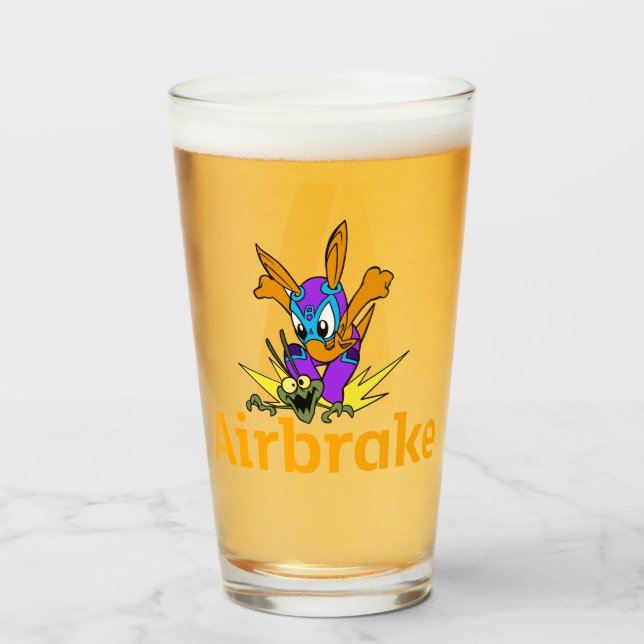 Bier-Glas Glas (Vorne (Gefüllt))