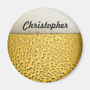 Bier-Glas personifizieren Foto Magnet