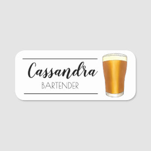 Bier Glass Pint Ale Lager Bar Pub Getränk Getränk Namensschild