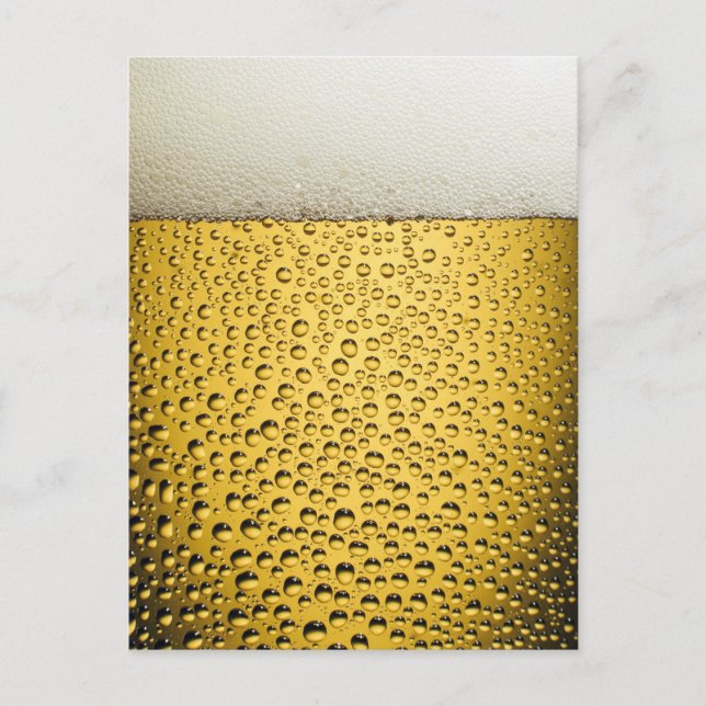 Bier Glass Postkarte (Vorderseite)