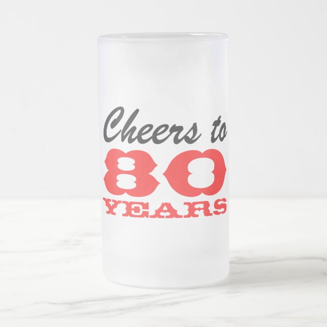 Bier Glass zum 80. Geburtstag | Tasse von Geschenk (Mittel)
