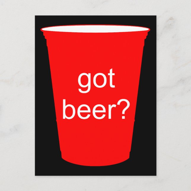 Bier got? postkarte (Vorderseite)