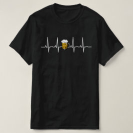 Bier Heartbeat Vintage Biergeschenke T-Shirt