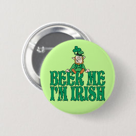 Bier ich bin ich irisch button