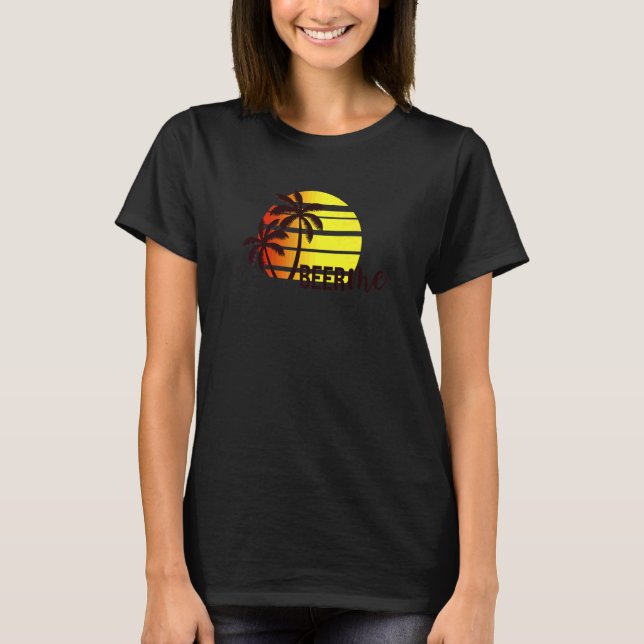 Bier-Ich Urlaub und Bier trinken T-Shirt (Vorderseite)